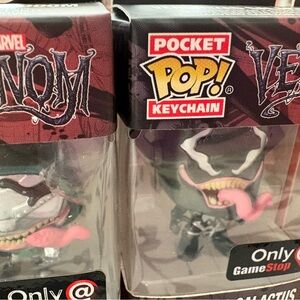 Marvel Venomized Dr. Doom Keychain - Black and Pink